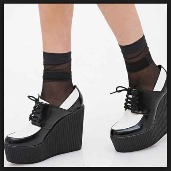 black and white platforms